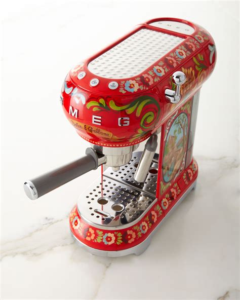 dolce gabbana x smeg sicily is my love espresso machine